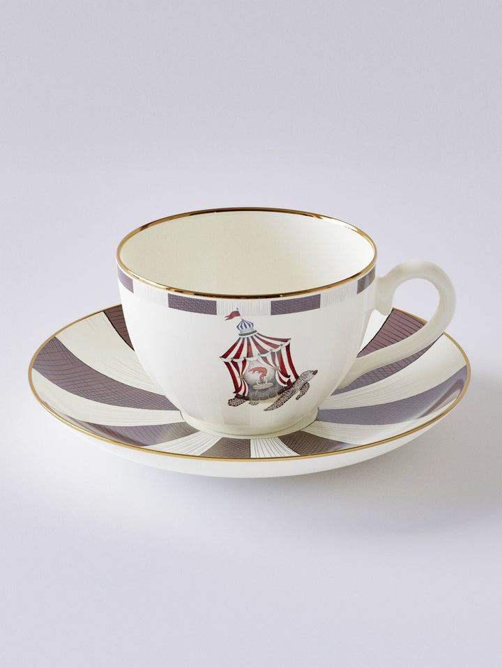 Searcus Tea Cup Set - Plain Tiger Crockery