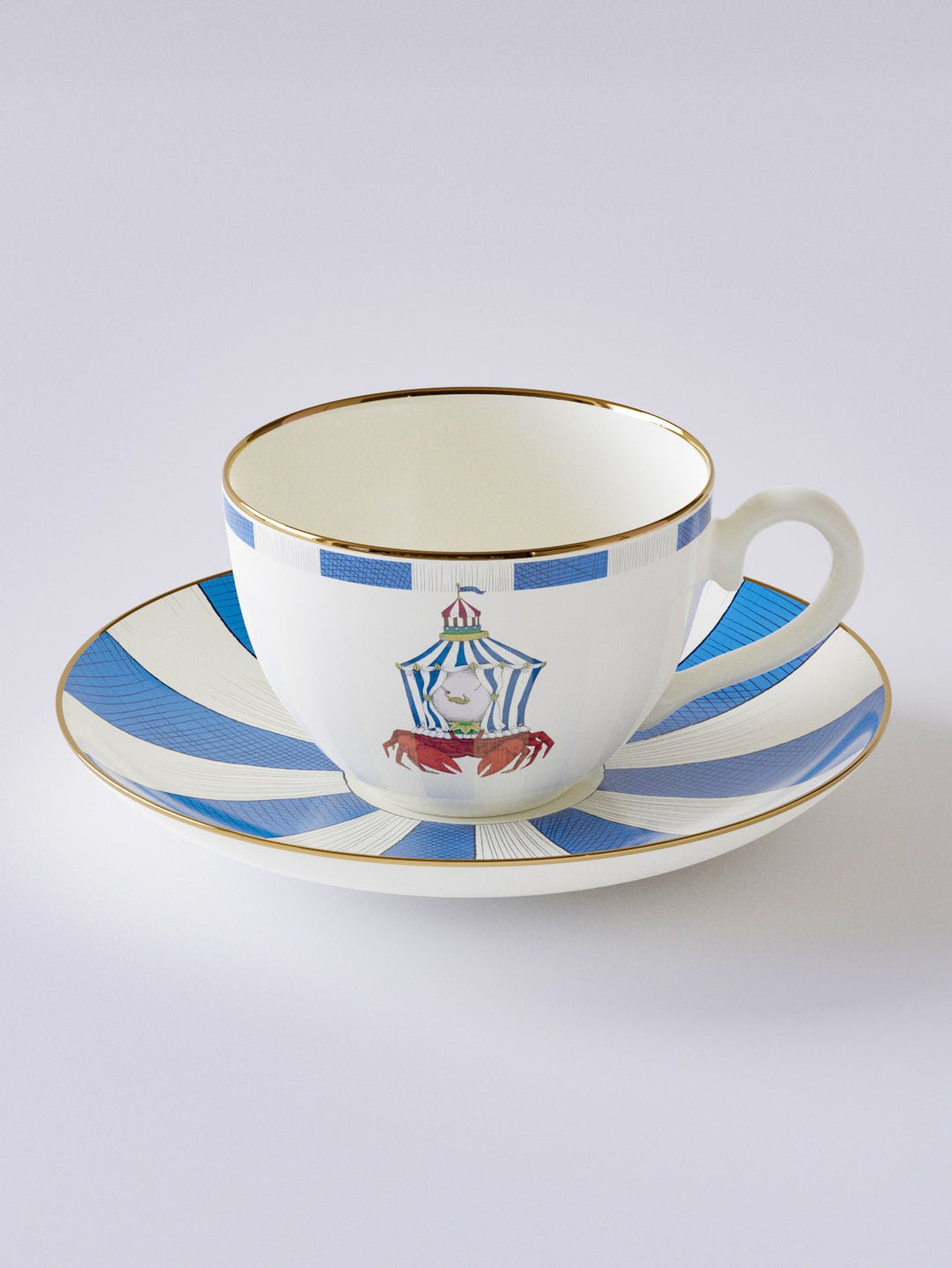 Searcus Tea Cup Set - Plain Tiger Crockery