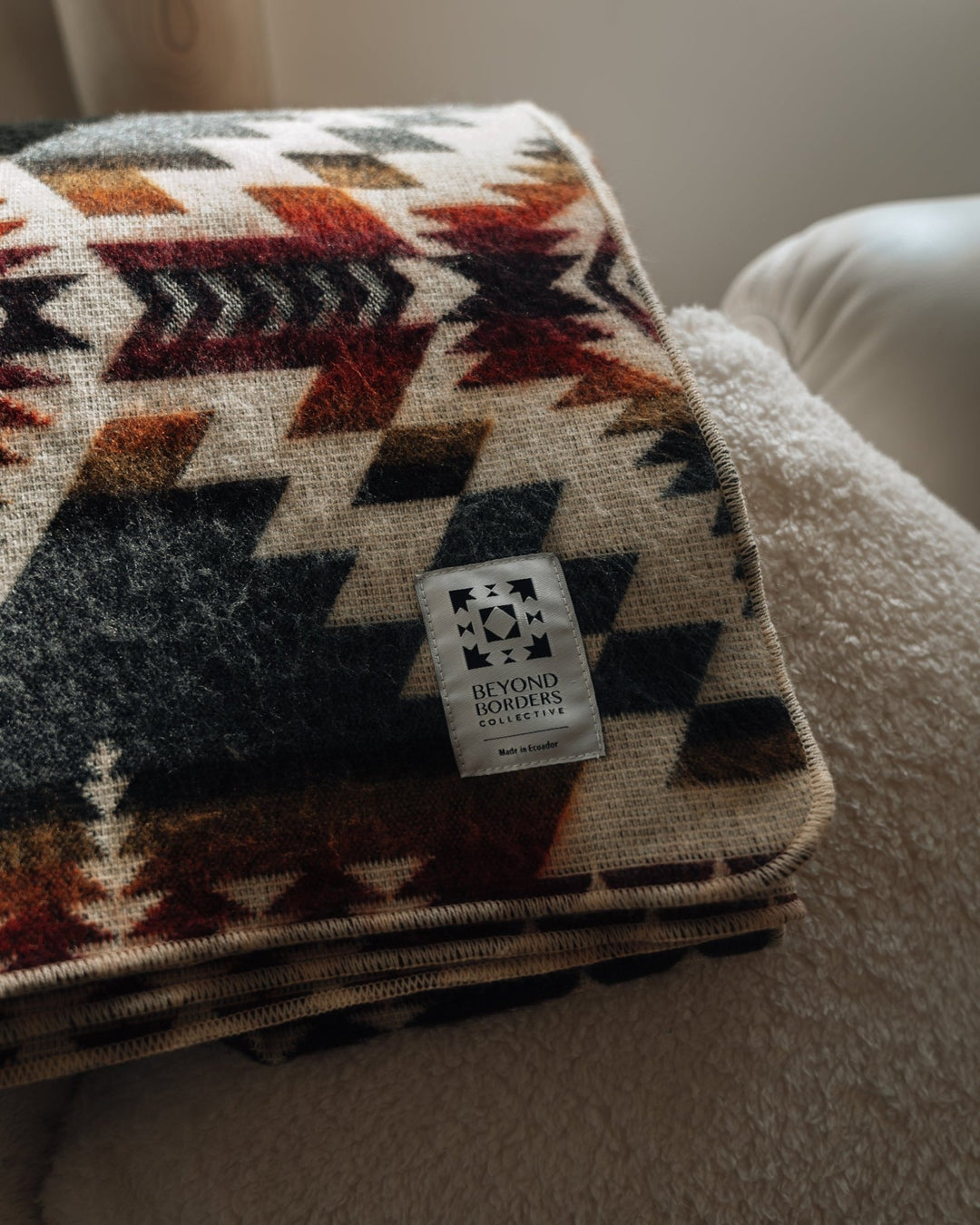 Secoya Blanket | Campfire Ash - Plain Tiger Blankets & Throws