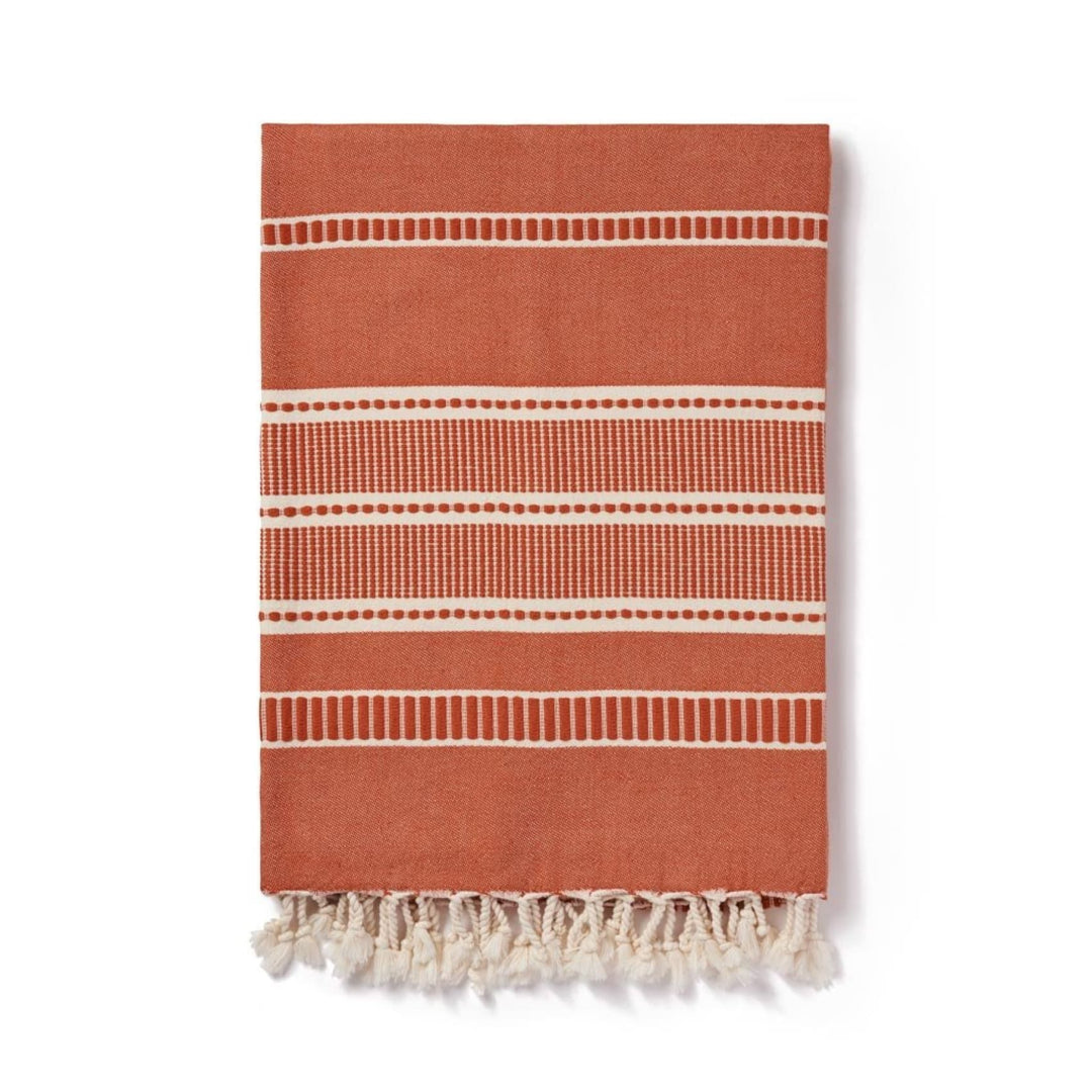 Sefa - Deluxe Organic Cotton Peshtemal - Plain Tiger Blankets & Throws