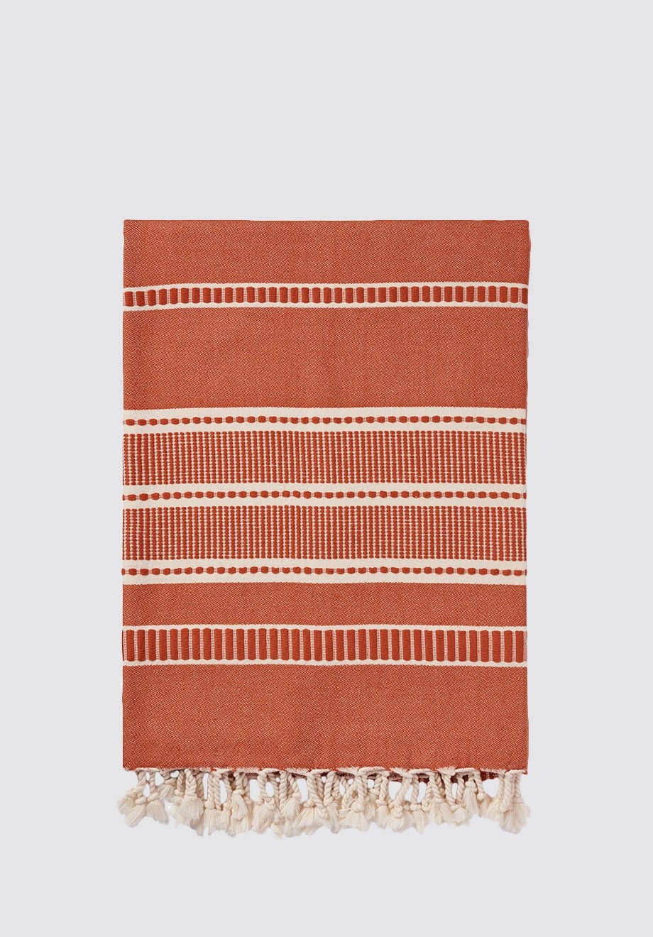 Sefa - Deluxe Organic Cotton Peshtemal - Plain Tiger Blankets & Throws