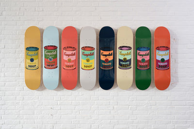 Set of 8 Colored Campbell's Soup Cans