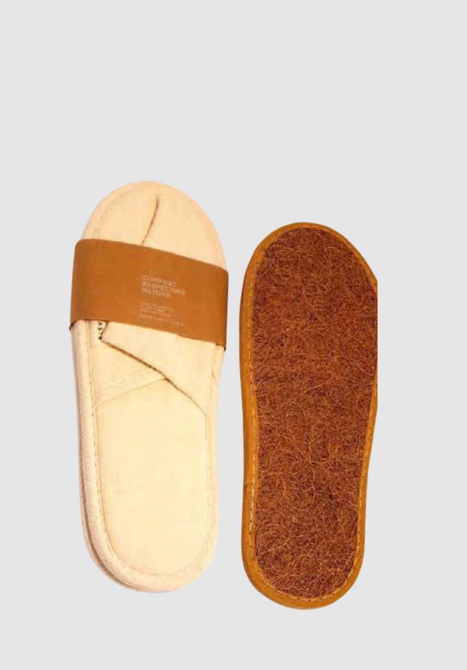 Slippers | Luxury Linen with Coconut Latex - Plain Tiger