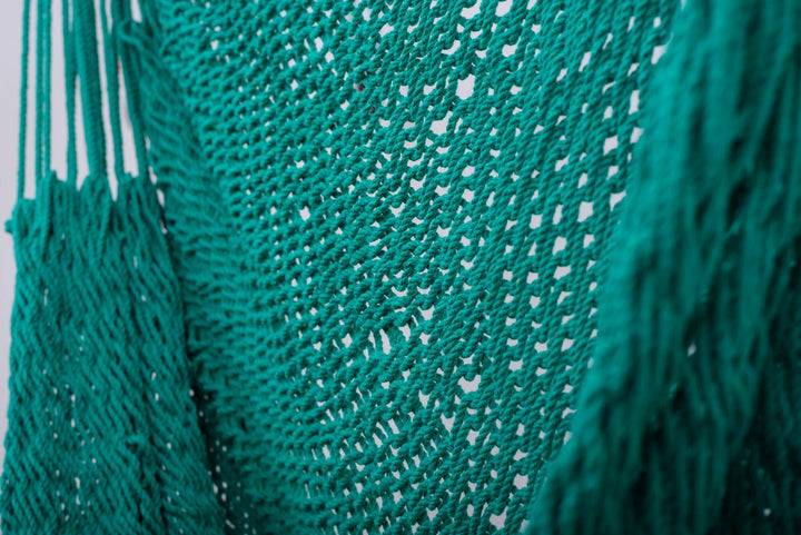 Teal Green Cotton Hammock Swing - Plain Tiger