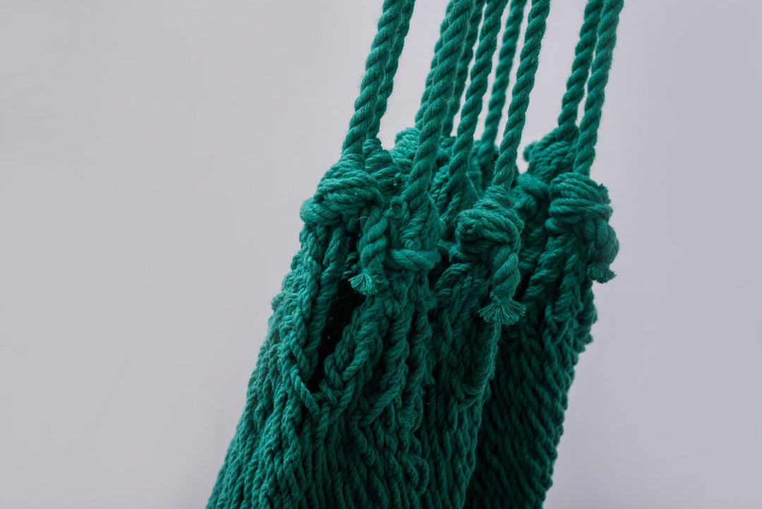 Teal Green Cotton Hammock - Plain Tiger