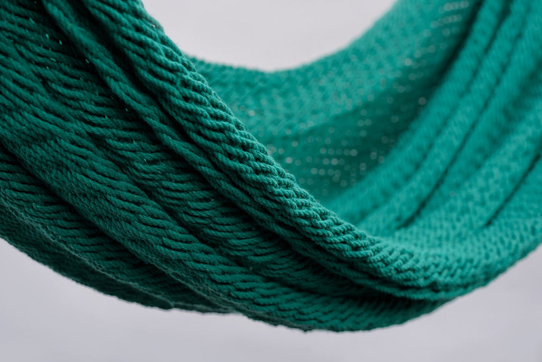 Teal Green Cotton Hammock - Plain Tiger