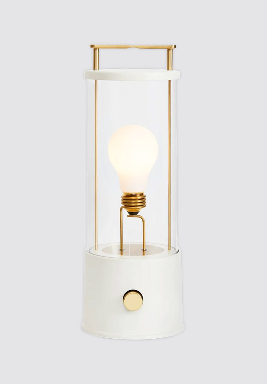 The Muse Portable Lamp | Candlenut White - Plain Tiger