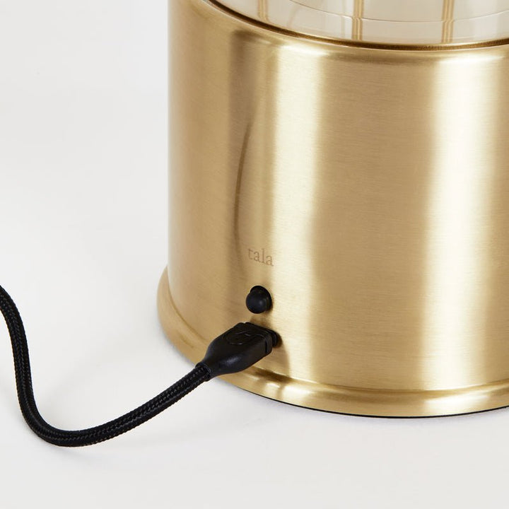 The Muse Portable Lamp | Solid Brass - Plain Tiger