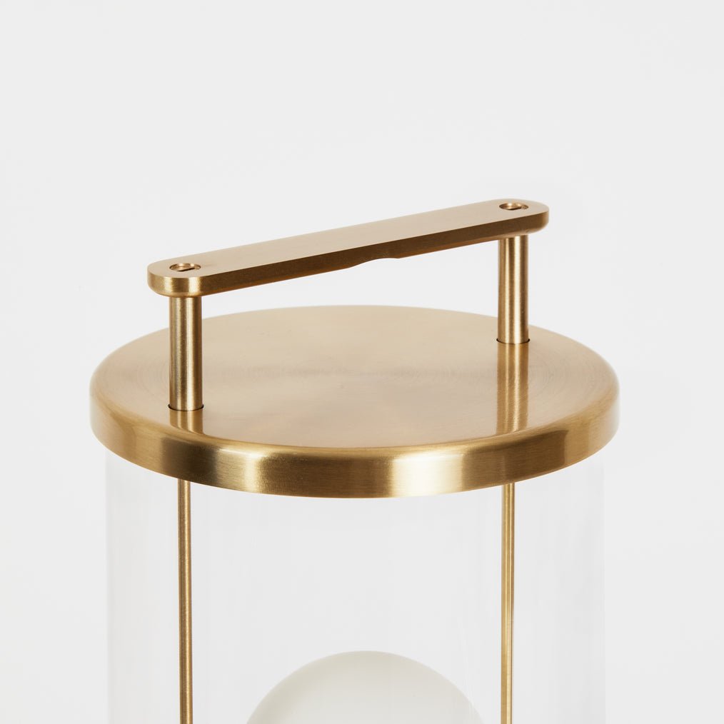 The Muse Portable Lamp | Solid Brass - Plain Tiger