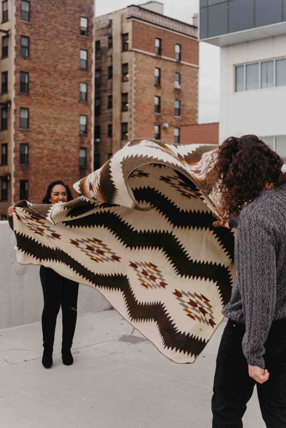 Tsachila Blanket | Chocolate - Plain Tiger Blankets & Throws