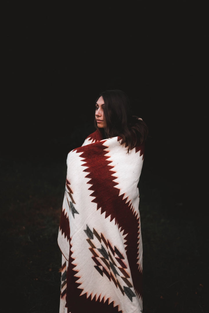 Tsachila Blanket | Rusty - Plain Tiger Blankets & Throws