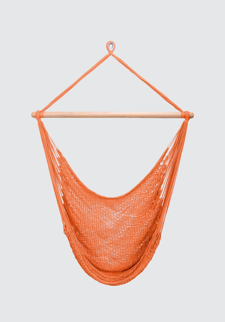 Vivid Orange Cotton Hammock Swing - Plain Tiger