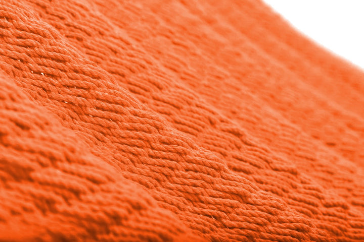 Vivid Orange Cotton Hammock (Wooden Bar) - Plain Tiger