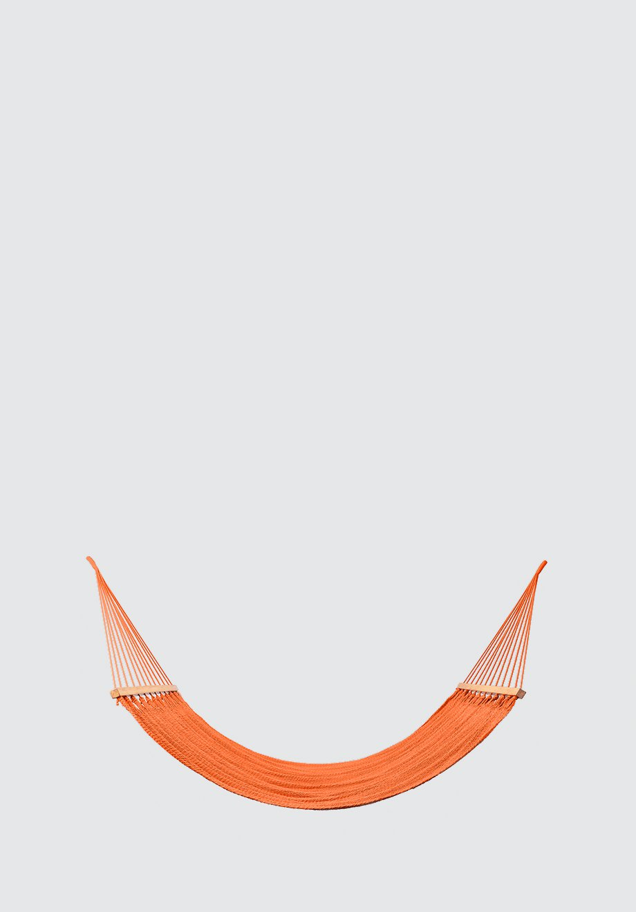 Vivid Orange Cotton Hammock (Wooden Bar) - Plain Tiger