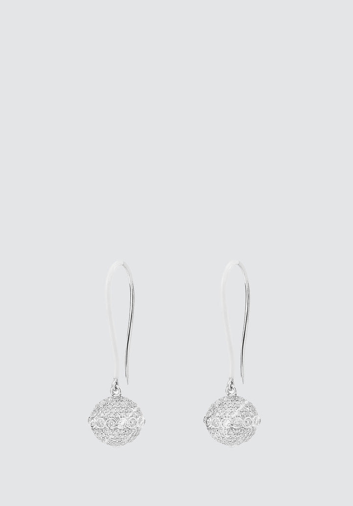 White Entice Earrings - Plain Tiger Women's Earrings