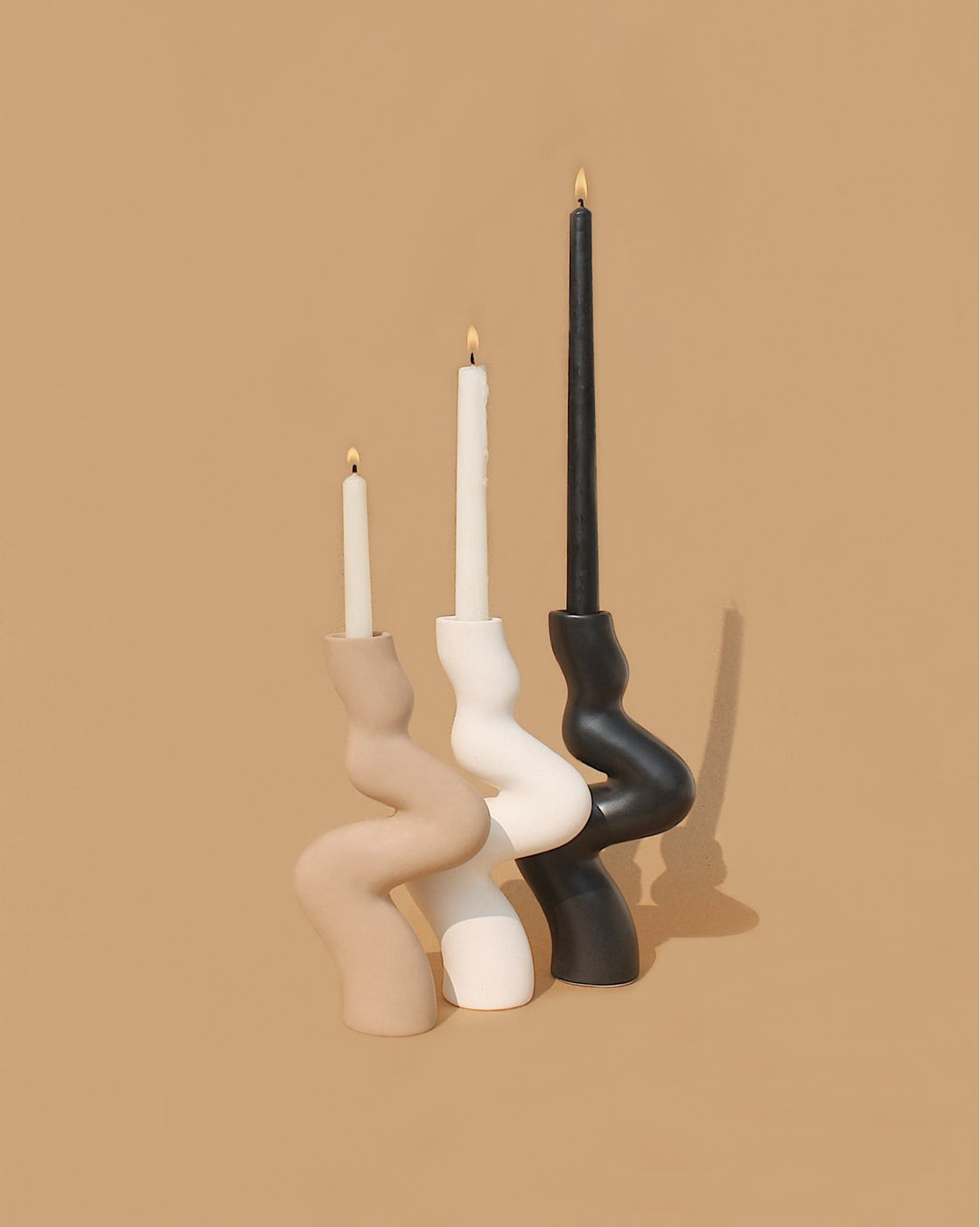 Zuki Ceramic Candle Holder - Plain Tiger Holders & Tools