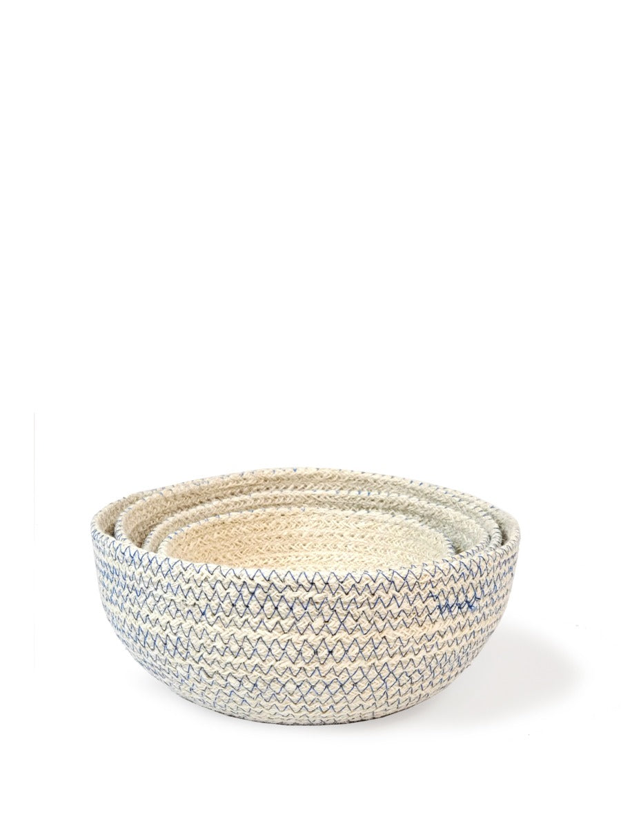Amari  Round Bowl | Blue (Set of 4)