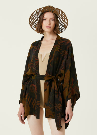 Elsa Verte Vegan Cupro Kimono
