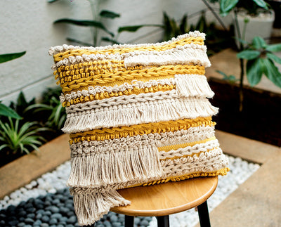 Gendha Handwoven Pure Cotton Cushion Cover