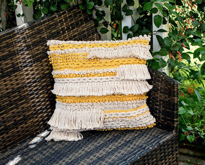 Gendha Handwoven Pure Cotton Cushion Cover