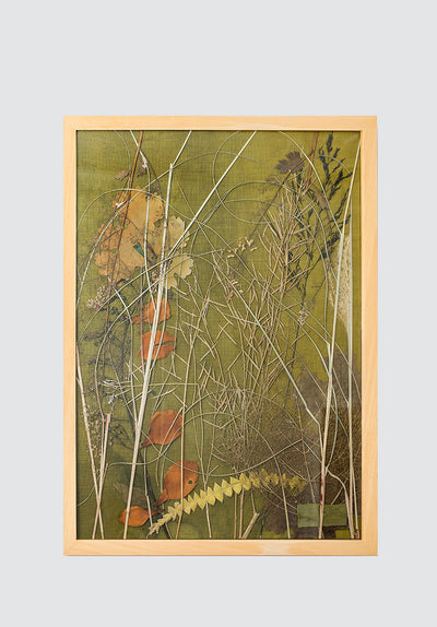 Field on Chartreuse Botanical Artwork