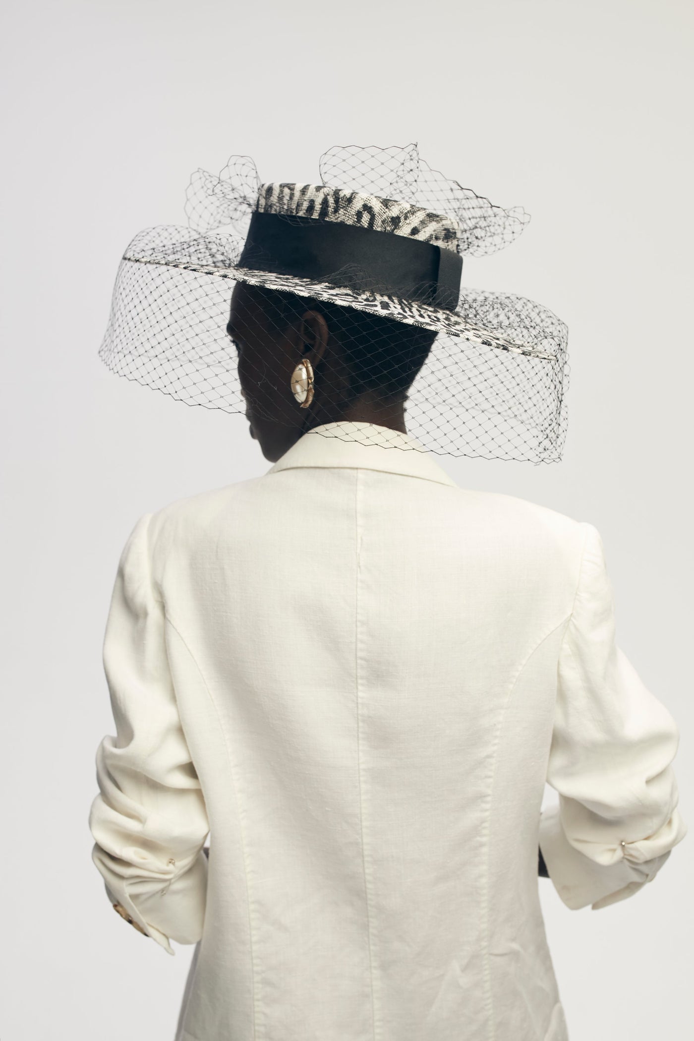 Leo Sinamay Bolero Hat With Veil