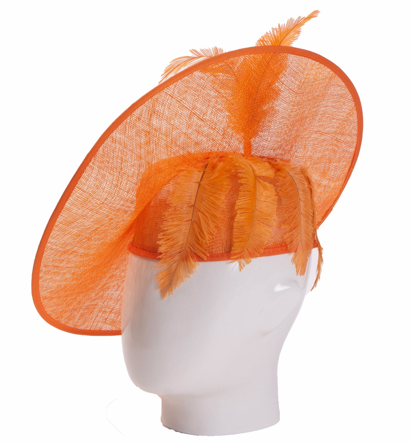 Khanyi, Orange Sinamay Hat