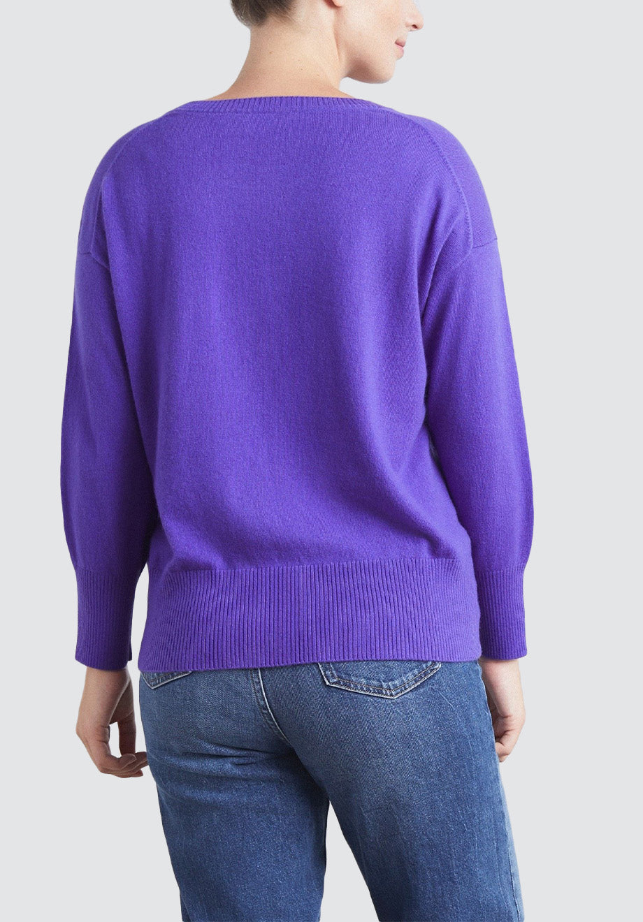 Easy Cashmere Sweatshirt | Purple