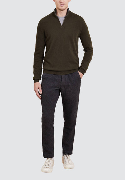Men's Half Zip Sweater | Duffel
