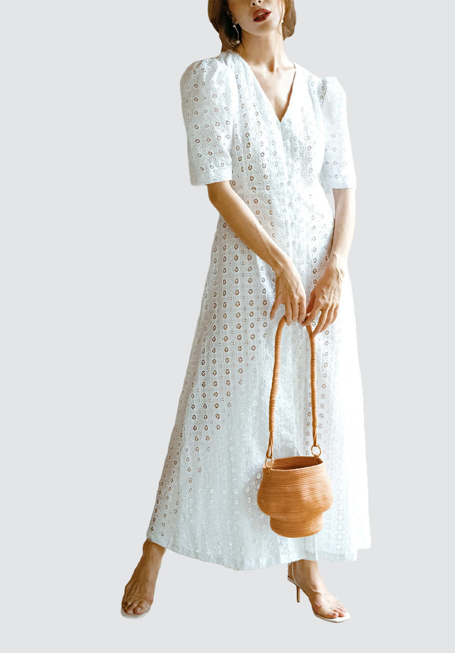 Olympia Embroidered Cotton Dress