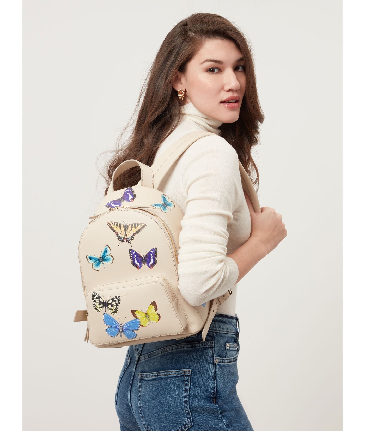Emma Backpack | Ivory Butterflies