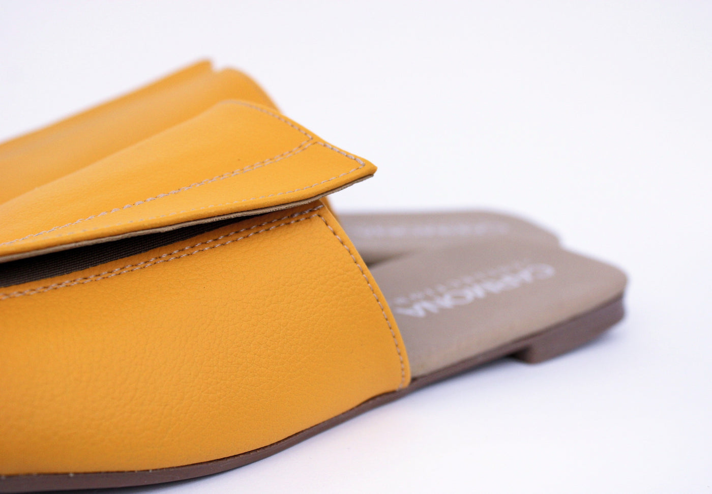 Andrea | Cactus Vegan Leather Yellow Sandals