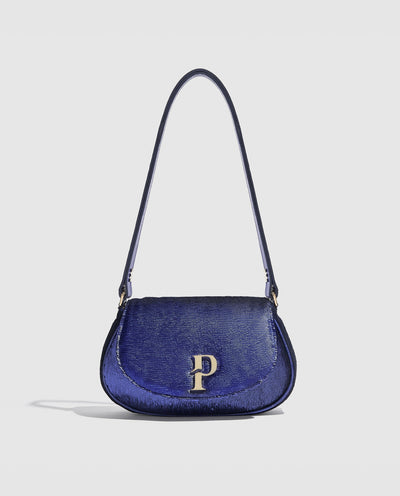Paula Hobo Bag | Blue Sequins
