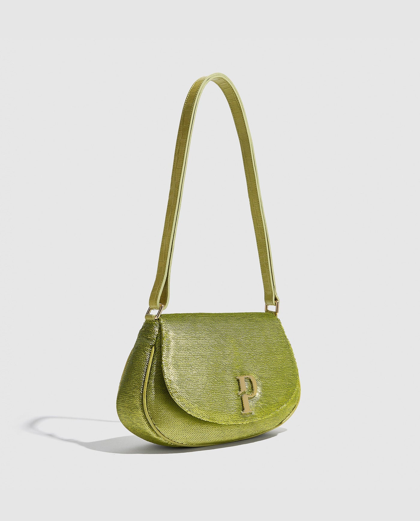 Paula Hobo Bag | Green Sequins