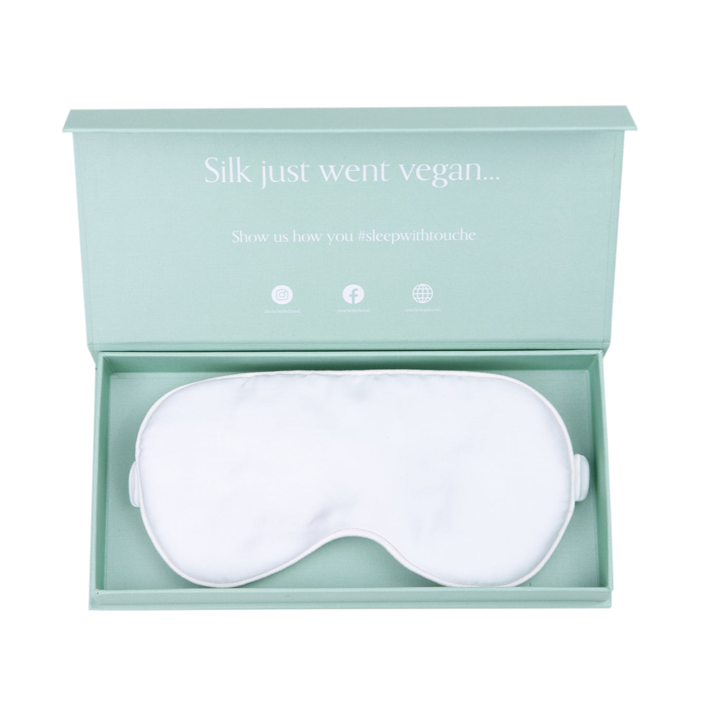 Eucalyptus Vegan Silk™ Eye Mask | White