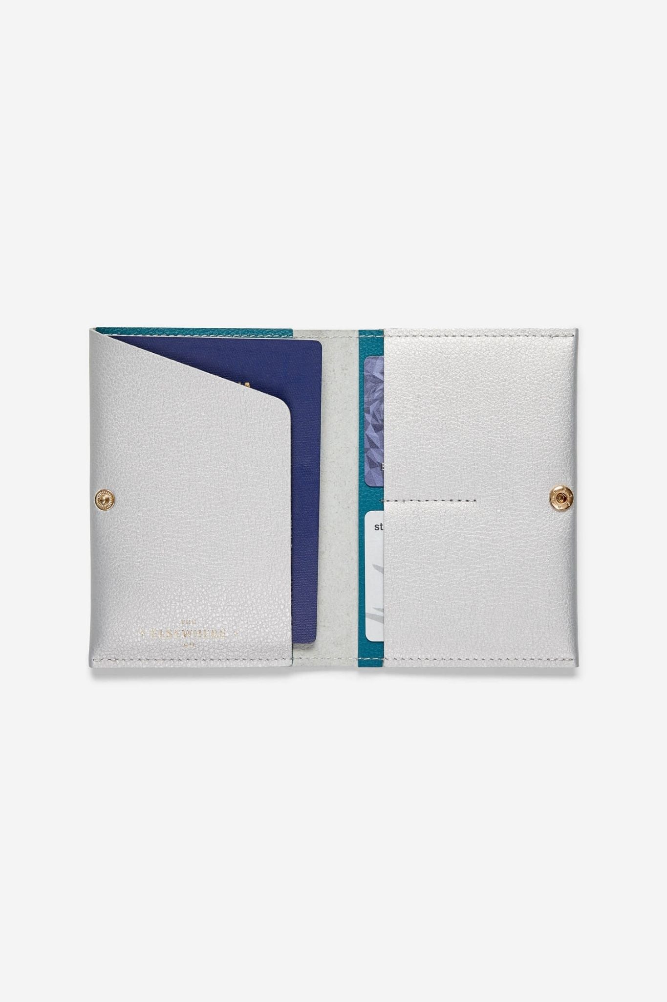Passport Cover & Card Wallet | Faraway Silver