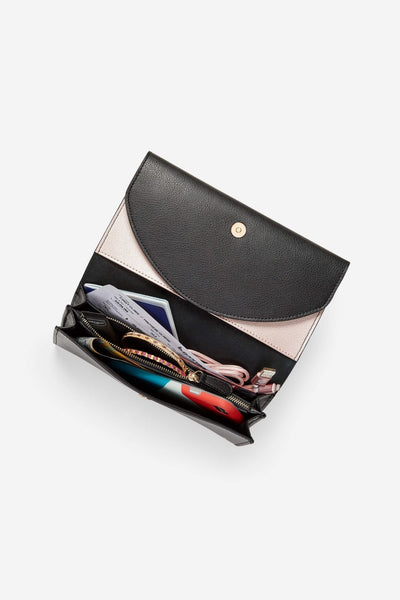 Recycled Leather Women's Wallet | Nightfall Black