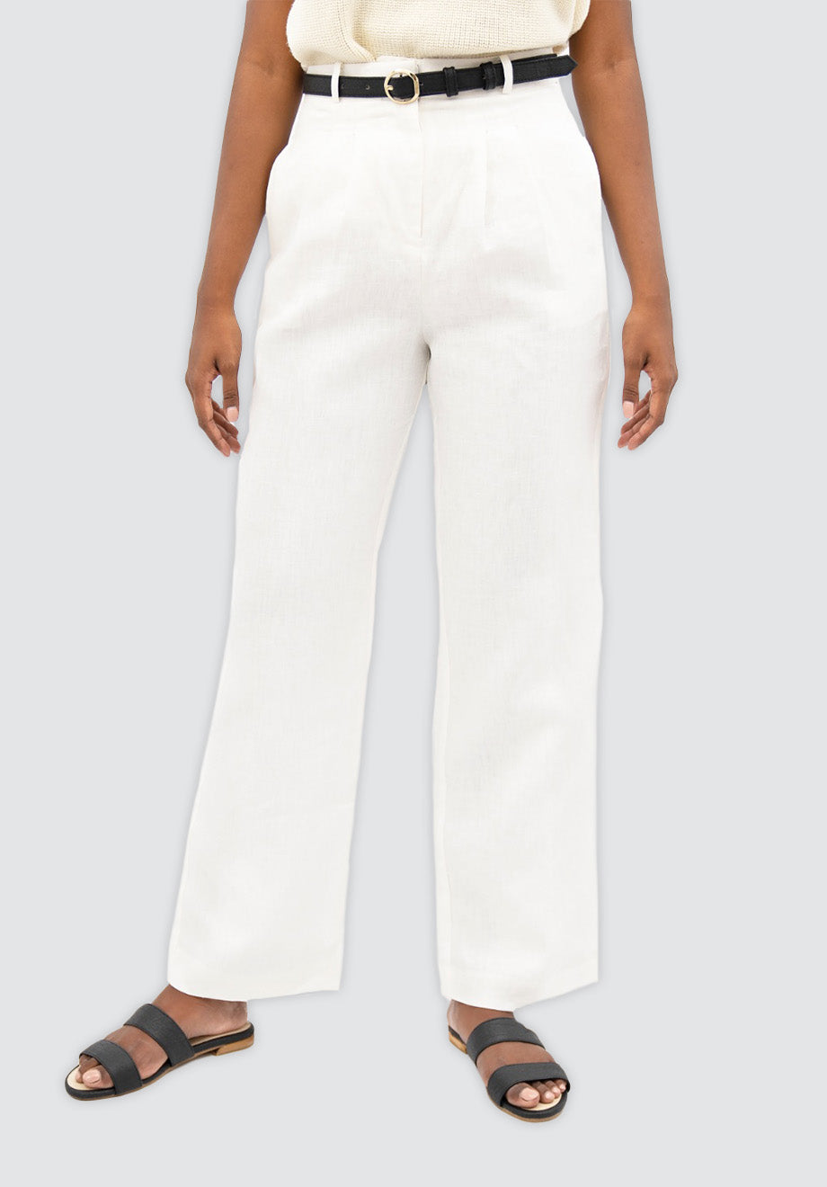 French Riviera NCE - Wide Leg Pants | Porcelain