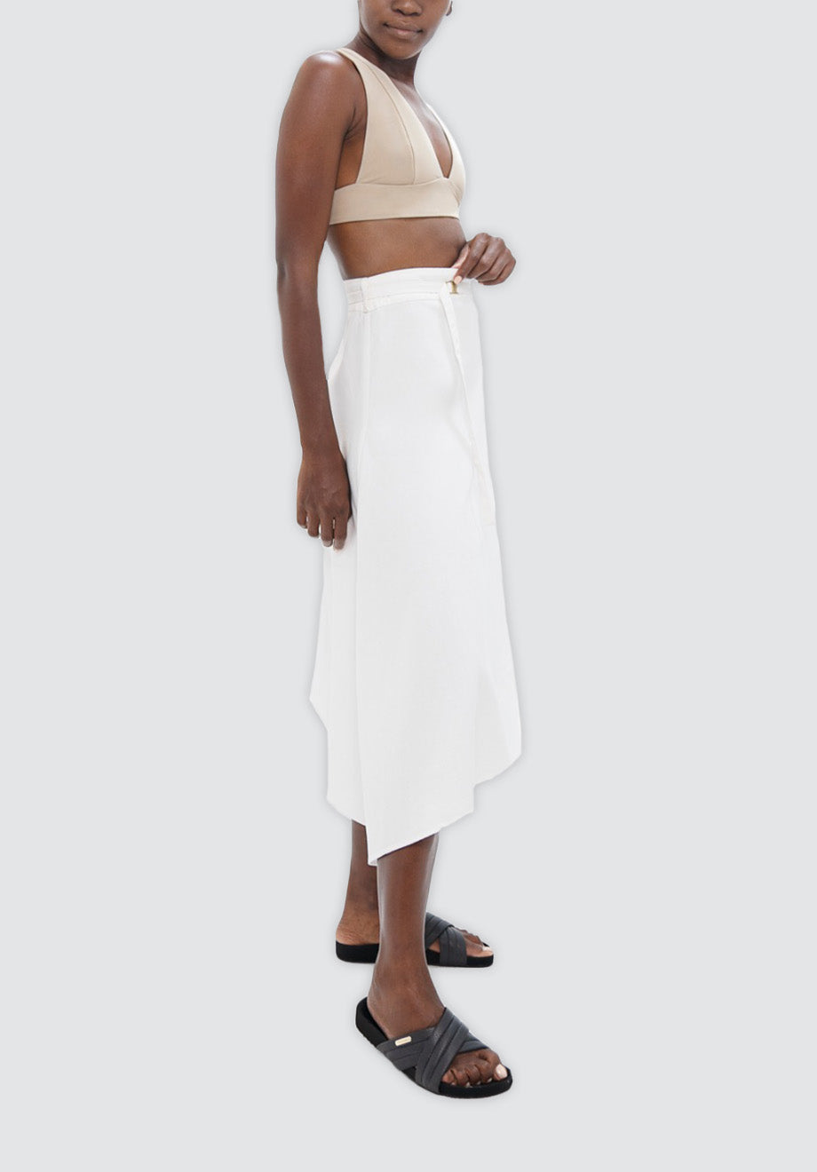 Mallorca PMI - Asymmetric Skirt | White Dove