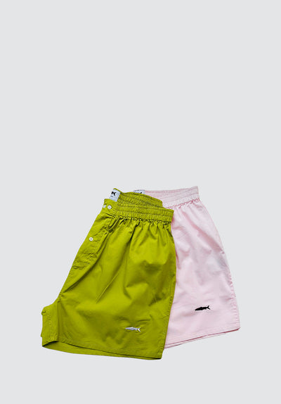 Olive Green Cotton Boxer Shorts