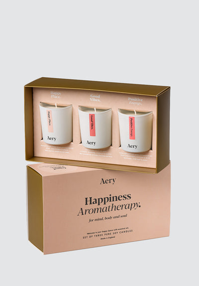 Happy Space Aromatherapy Gift Set of Three | Votive Candles