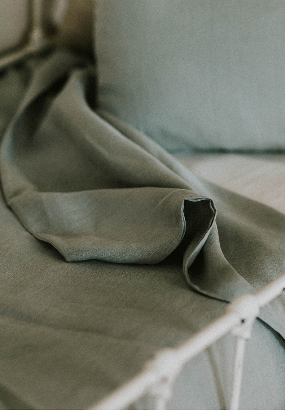 100% Linen Crib Set (Duvet and Pillowslip) | Stone