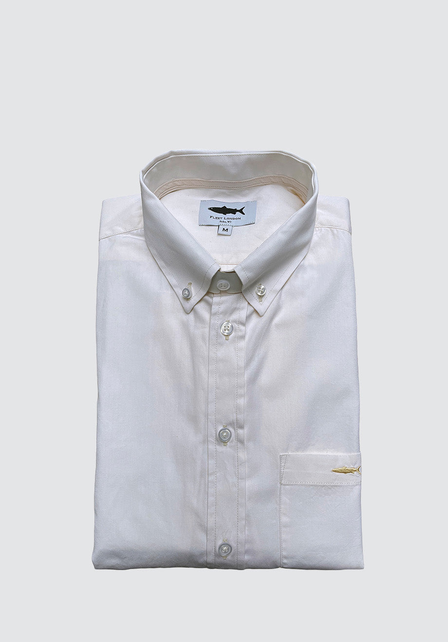 Cream Cotton Shirt for Men