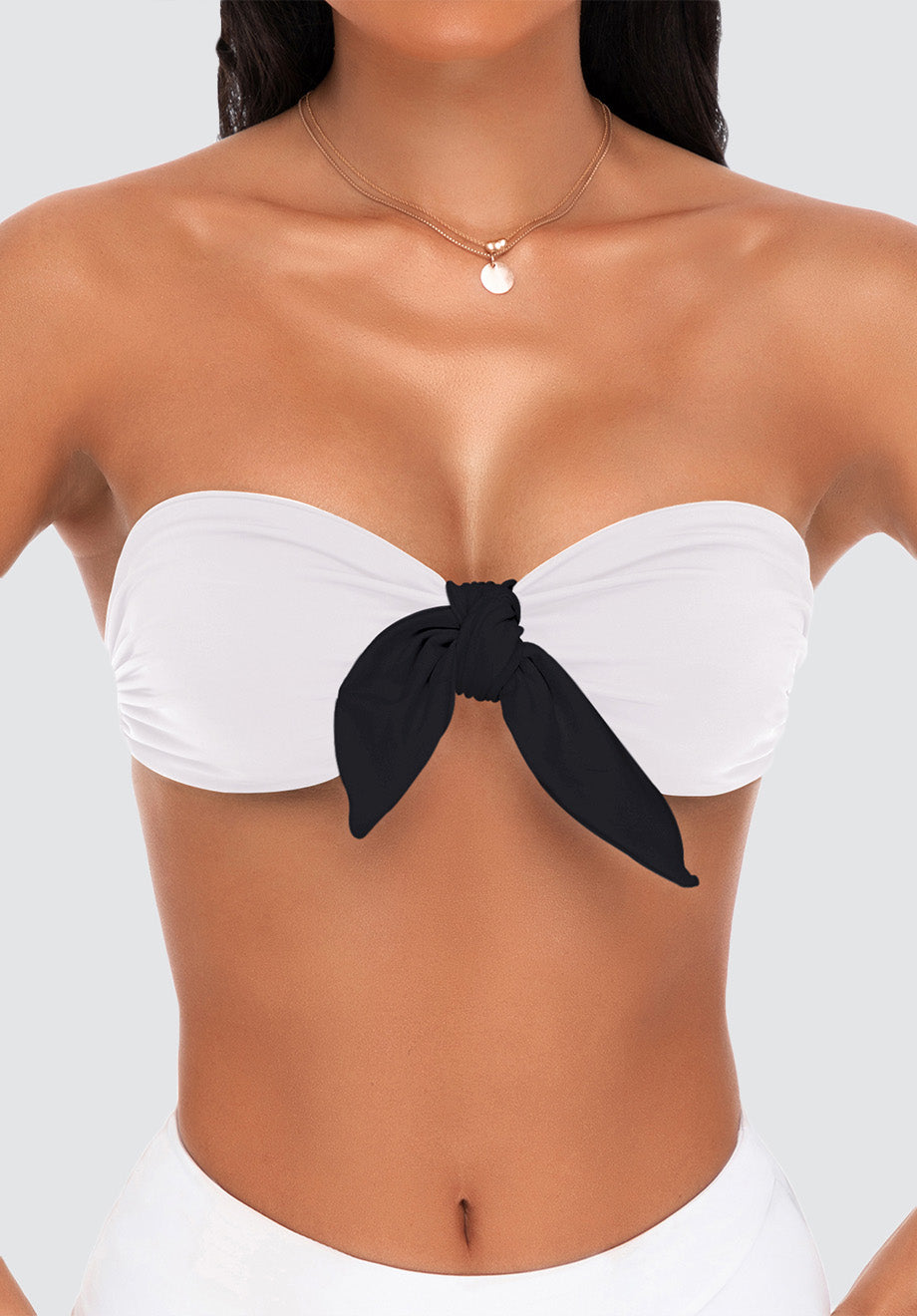 Kiki Bow Bikini Top | Bianco