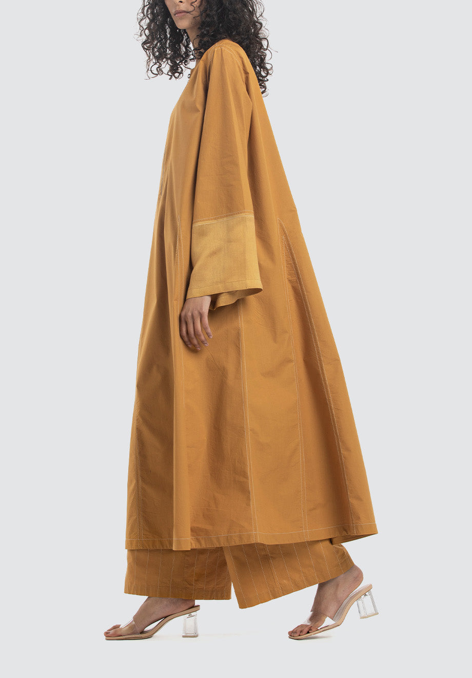 Gusset Dress Co-Ord | Mustard