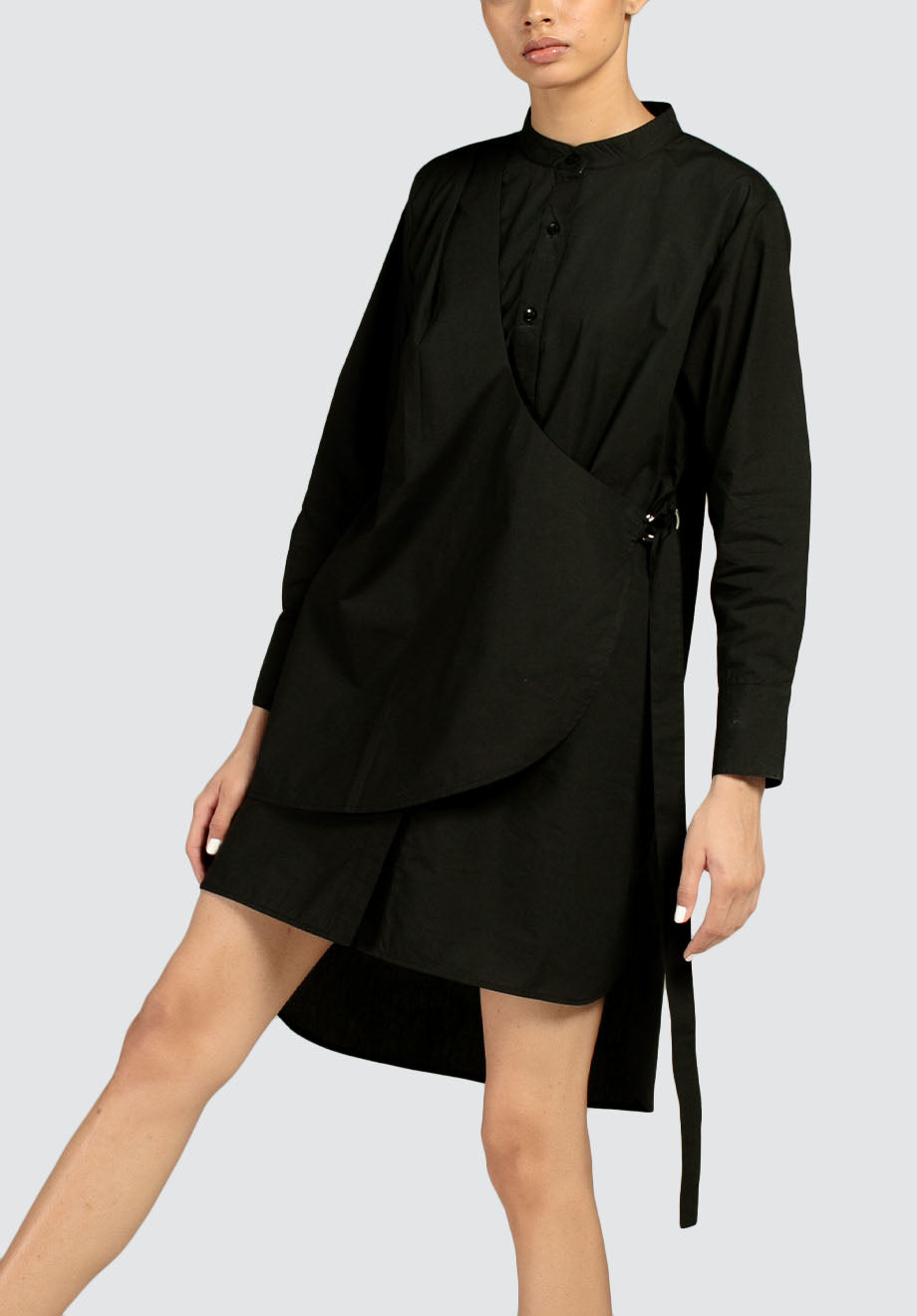 Serena Shirt Dress | Black