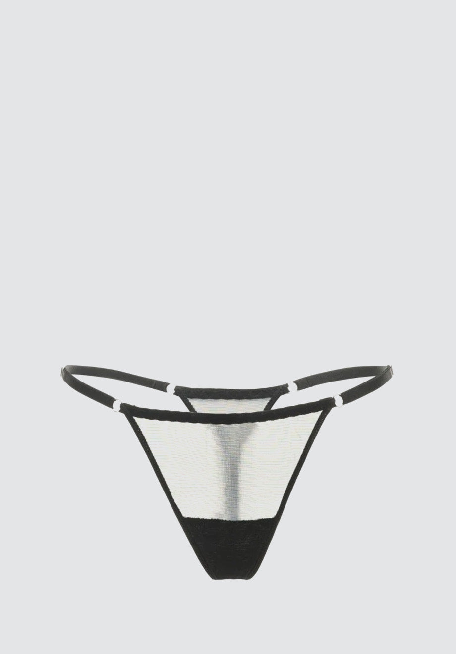 Iconic One Strap Thong | Black