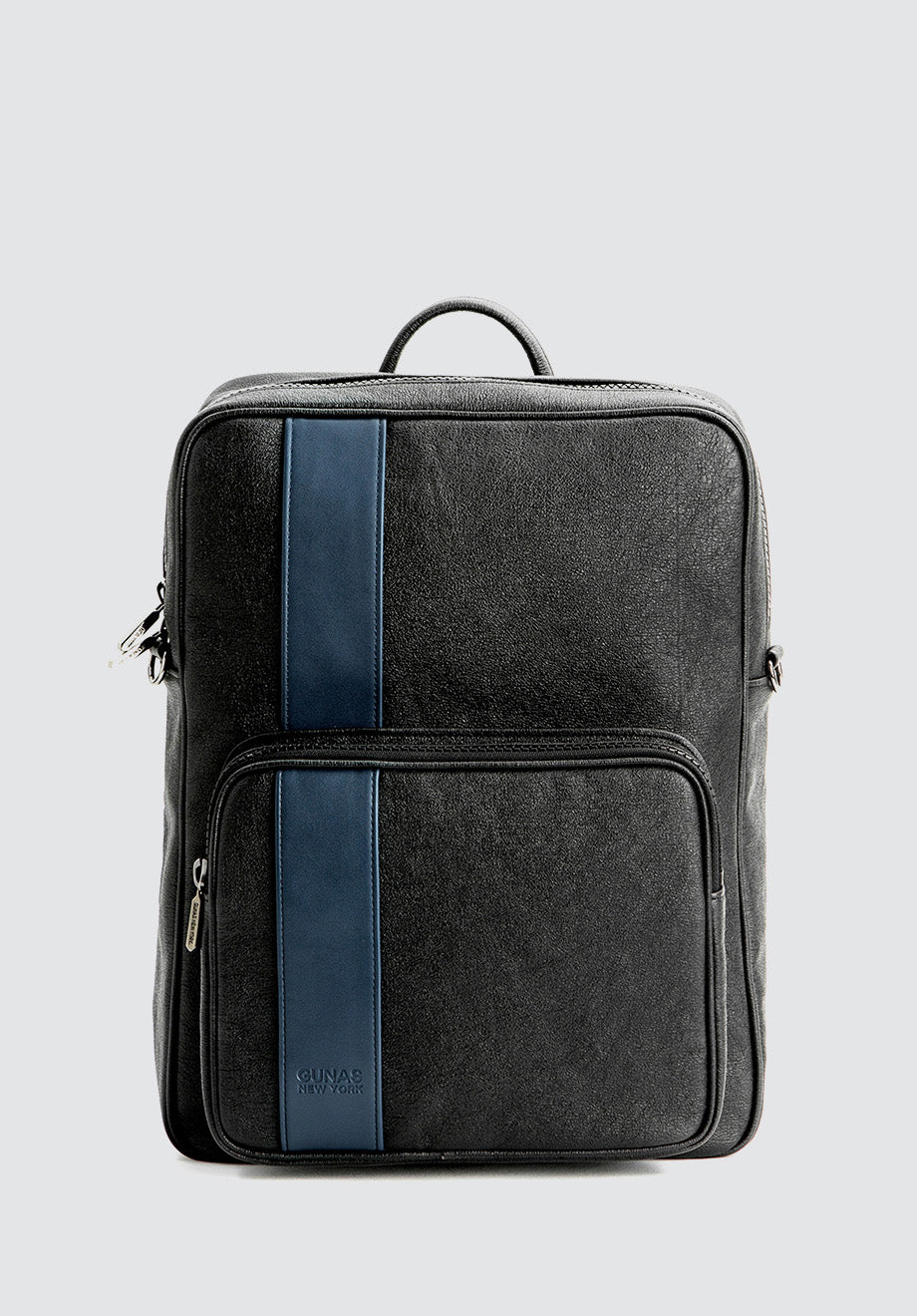 Jared | Blue Vegan Leather Men's Backpack