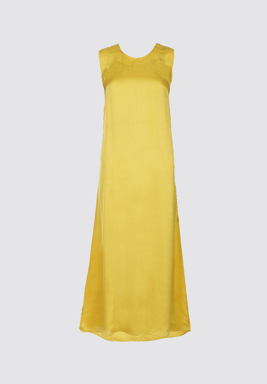 Vegan Silk Slip Dress | Yellow
