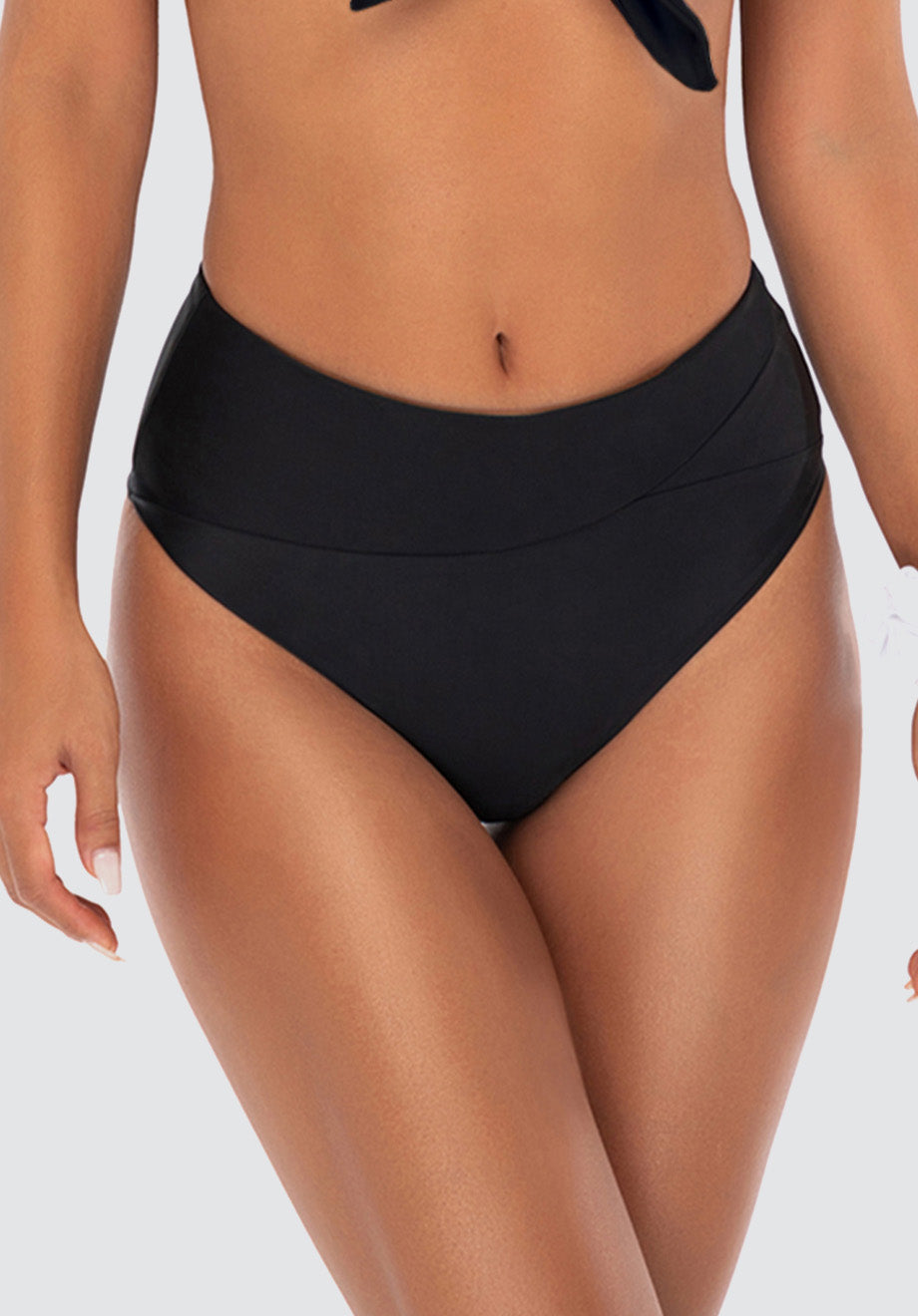 Freda High Panelled Bikini Bottoms | Onyx